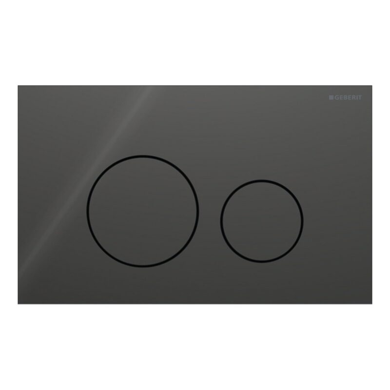 Geberit Sigma Concealed Cistern & Sigma40 Round Flush Plate Lava Glass