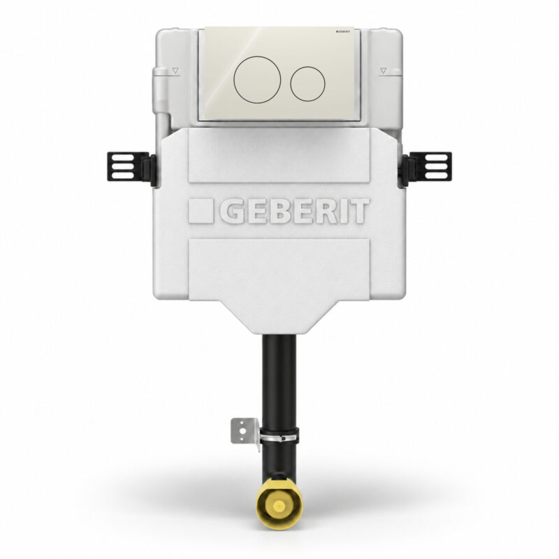 Geberit Sigma Concealed Cistern & Sigma40 Round Flush Plate Sand Grey Glass Geberit Sigma Concealed Cistern & Sigma40 Round Flush Plate Sand Grey Glass
