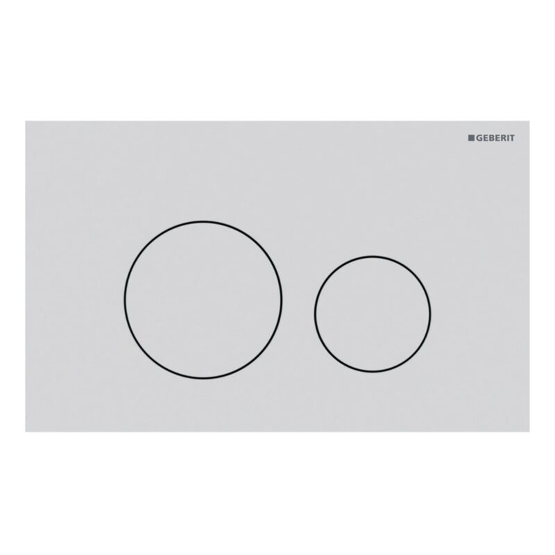 Geberit Sigma Concealed Cistern & Sigma40 Round Flush Plate Matt White