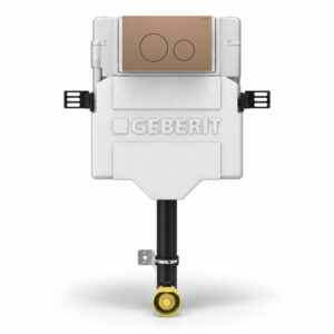 Geberit Sigma Concealed Cistern & Sigma40 Round Flush Plate Brushed Bronze