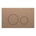 Geberit Sigma Concealed Cistern & Sigma40 Round Flush Plate Brushed Bronze