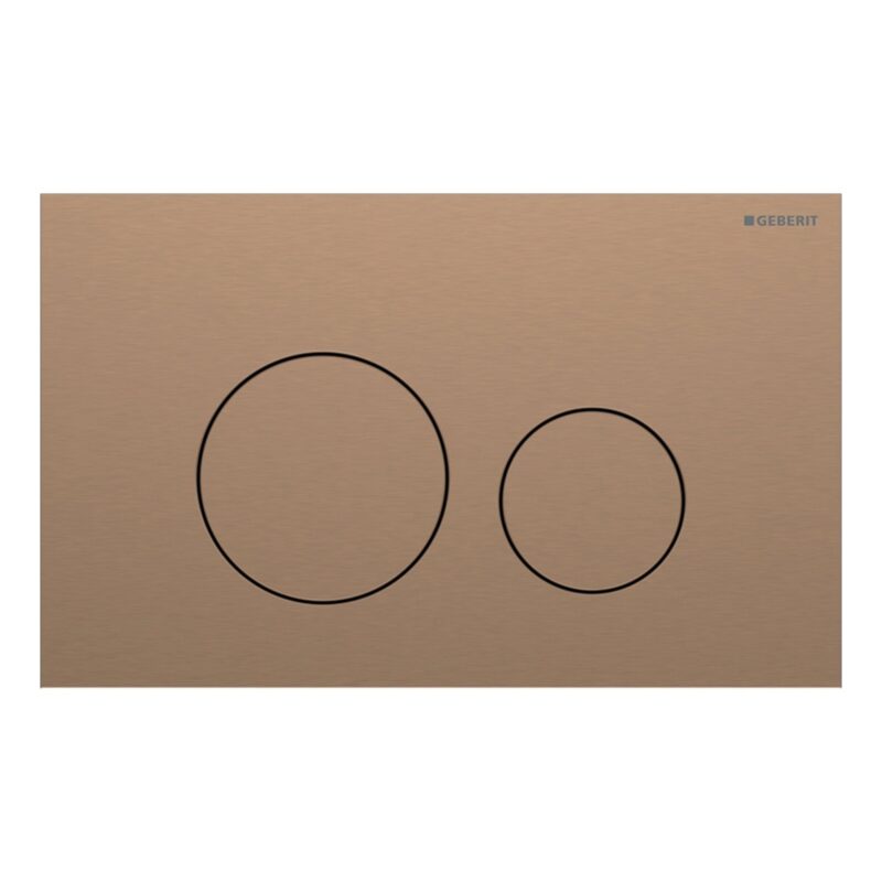 Geberit Sigma Concealed Cistern & Sigma40 Round Flush Plate Brushed Bronze