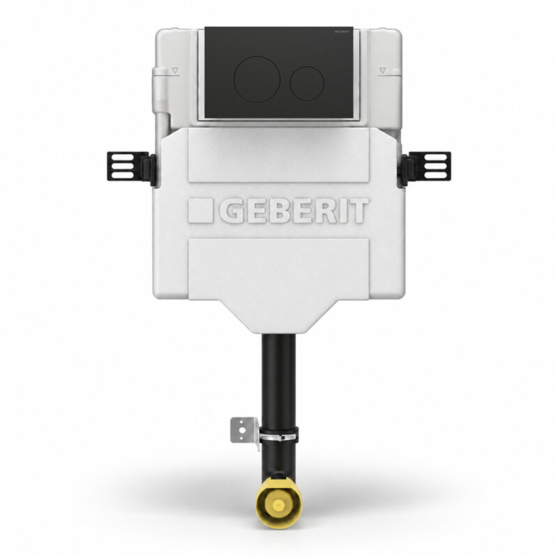 Geberit Sigma Concealed Cistern & Sigma40 Round Flush Plate Brushed Black Chrome Geberit Sigma Concealed Cistern & Sigma40 Round Flush Plate Brushed Black Chrome