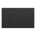 Geberit Sigma Concealed Cistern & Sigma40 Round Flush Plate Brushed Black Chrome