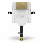 Geberit Sigma Concealed Cistern & Sigma40 Round Flush Plate Brushed Brass