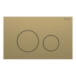 Geberit Sigma Concealed Cistern & Sigma40 Round Flush Plate Brushed Brass
