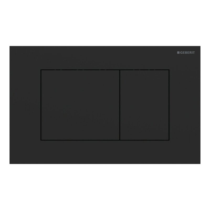 Geberit Sigma Concealed Cistern & Sigma40 Square Flush Plate Matt Black
