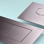 Geberit Sigma Concealed Cistern & Sigma40 Square Flush Plate Brushed Stainless Steel