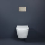 Geberit Sigma Concealed Cistern & Sigma40 Square Flush Plate Brushed Nickel
