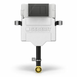 Geberit Sigma Concealed Cistern & Sigma40 Square Flush Plate Lava Glass