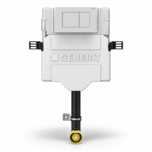 Geberit Sigma Concealed Cistern & Sigma40 Square Flush Plate Matt White
