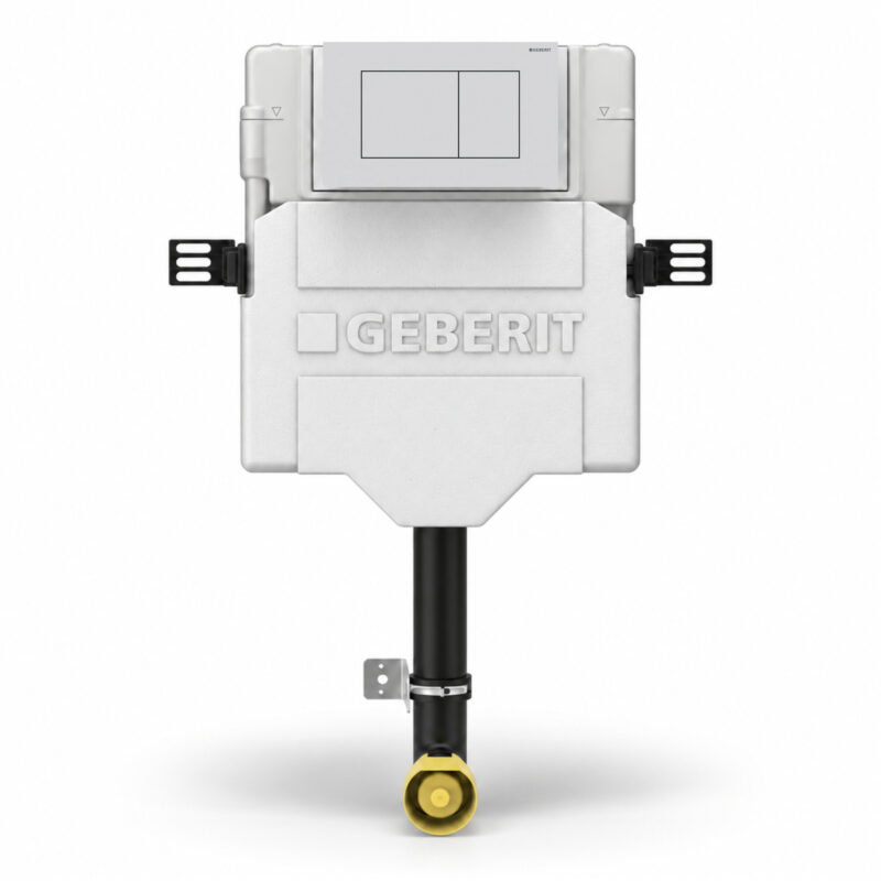 Geberit Sigma Concealed Cistern & Sigma40 Square Flush Plate Matt White Geberit Sigma Concealed Cistern & Sigma40 Square Flush Plate Matt White