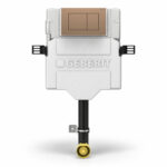 Geberit Sigma Concealed Cistern & Sigma40 Square Flush Plate Brushed Bronze