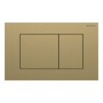 Geberit Sigma Concealed Cistern & Sigma40 Square Flush Plate Brushed Brass