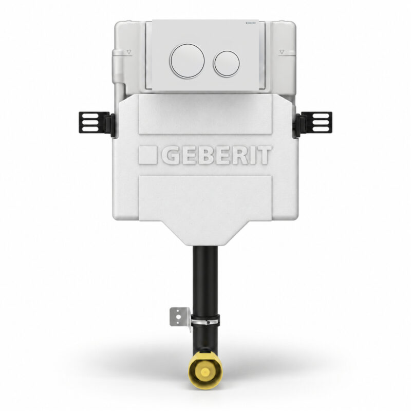 Geberit Sigma Concealed Cistern & Sigma20 Round Flush Plate Matt White/White Geberit Sigma Concealed Cistern & Sigma20 Round Flush Plate Matt White/White