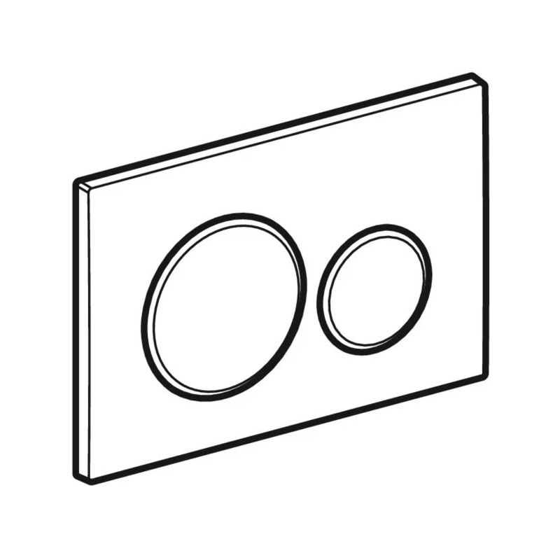 Geberit Sigma Concealed Cistern & Sigma20 Round Flush Plate Black
