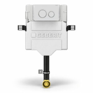Geberit Sigma Concealed Cistern & Sigma20 Round Flush Plate Matt White/Chrome