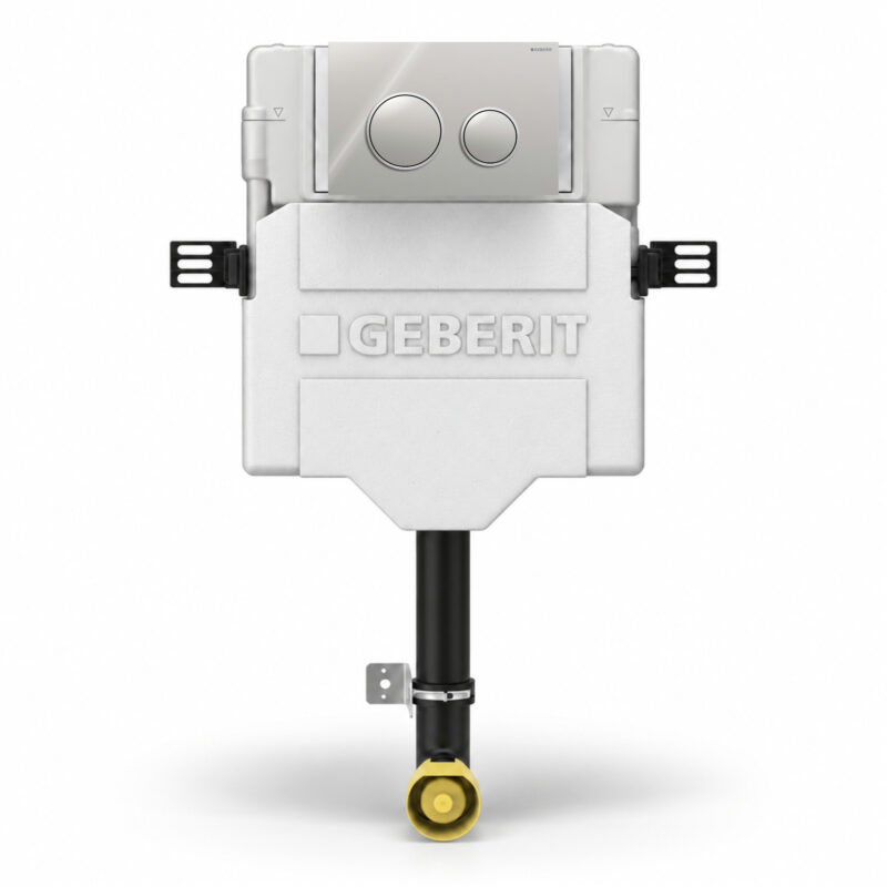 Geberit Sigma Concealed Cistern & Sigma20 Round Flush Plate Chrome Geberit Sigma Concealed Cistern & Sigma20 Round Flush Plate Chrome