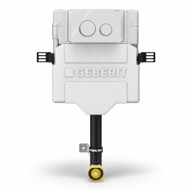 Geberit Sigma Concealed Cistern & Sigma20 Round Flush Plate White/Chrome Geberit Sigma Concealed Cistern & Sigma20 Round Flush Plate White/Chrome