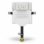 Geberit Sigma Concealed Cistern & Sigma20 Round Flush Plate White/Gold