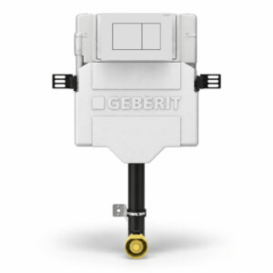Geberit Sigma Concealed Cistern & Sigma20 Square Flush Plate Matt White