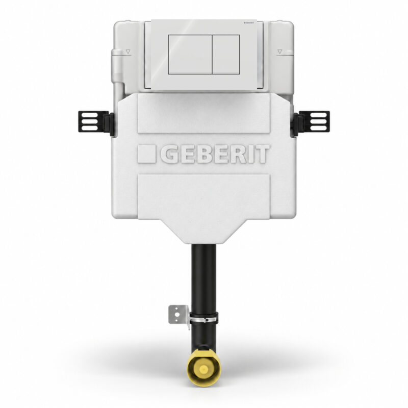 Geberit Sigma Concealed Cistern & Sigma20 Square Flush Plate White Geberit Sigma Concealed Cistern & Sigma20 Square Flush Plate White