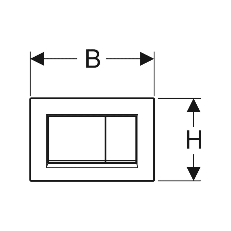 Geberit Sigma Concealed Cistern & Sigma20 Square Flush Plate White