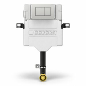 Geberit Sigma Concealed Cistern & Sigma20 Square Flush Plate Matt Chrome