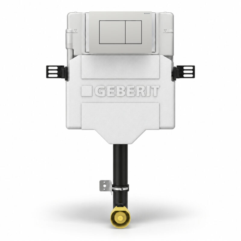 Geberit Sigma Concealed Cistern & Sigma20 Square Flush Plate Matt Chrome Geberit Sigma Concealed Cistern & Sigma20 Square Flush Plate Matt Chrome