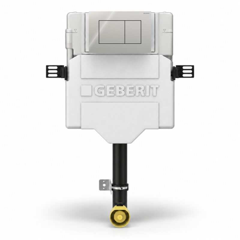 Geberit Sigma Concealed Cistern & Sigma20 Square Flush Plate Chrome Geberit Sigma Concealed Cistern & Sigma20 Square Flush Plate Chrome