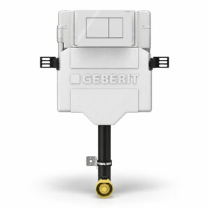 Geberit Sigma Concealed Cistern & Sigma20 Square Flush Plate White/Chrome