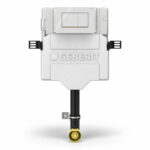 Geberit Sigma Concealed Cistern & Sigma20 Square Flush Plate White/Gold