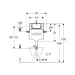Geberit Sigma Concealed Cistern 12cm UP320