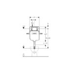 Geberit Sigma Concealed Cistern 8cm 5.8/3 Litre