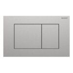 Geberit Sigma Frame & Cistern with Sigma40 Square Flush Plate Brushed Steel