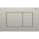 Geberit Sigma Frame & Cistern with Sigma40 Square Flush Plate Brushed Nickel