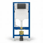 Geberit Sigma Frame & Cistern with Sigma40 Square Flush Plate Lava Glass