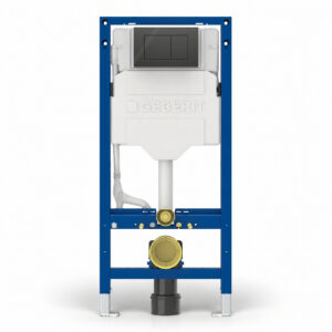 Geberit Sigma Frame & Cistern with Sigma40 Square Flush Plate Lava Glass