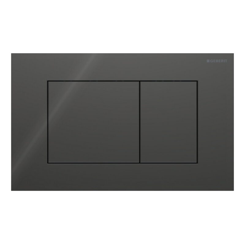 Geberit Sigma Frame & Cistern with Sigma40 Square Flush Plate Lava Glass
