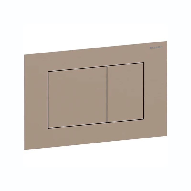 Geberit Sigma Frame & Cistern with Sigma40 Square Flush Plate Brushed Bronze