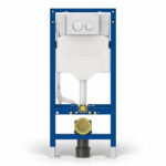 Geberit Sigma Frame & Cistern with Sigma20 Round Flush Plate White