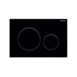 Geberit Sigma Frame & Cistern with Sigma20 Round Flush Plate Black