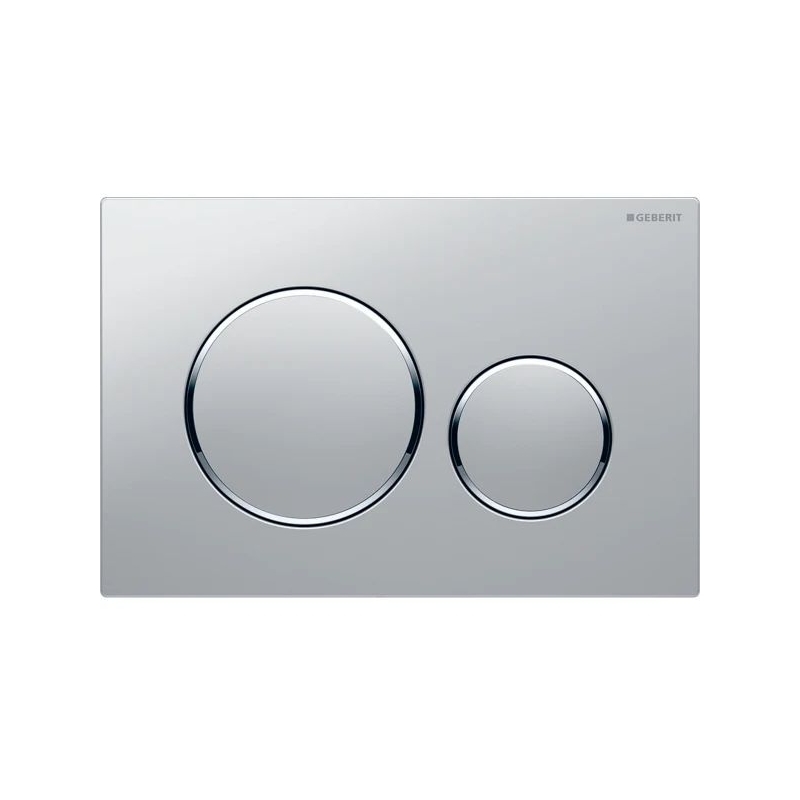 Geberit Sigma Frame & Cistern with Sigma20 Round Flush Plate Matt Chrome