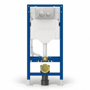 Geberit Sigma Frame & Cistern with Sigma20 Round Flush Plate Chrome