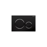 Geberit Sigma Frame & Cistern with Sigma20 Round Flush Plate Black/Chrome