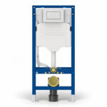 Geberit Sigma Frame & Cistern with Sigma20 Square Flush Plate White
