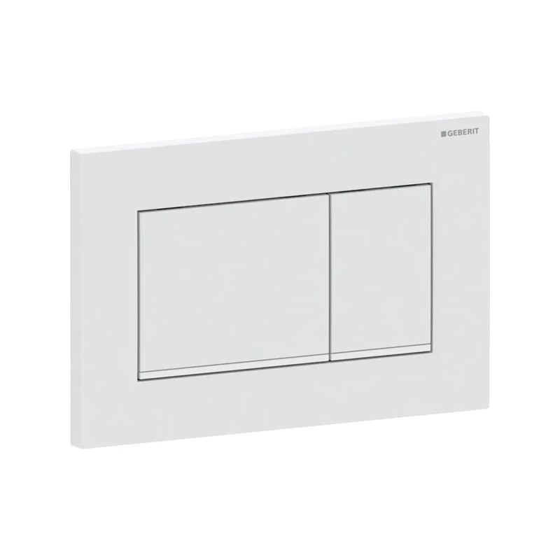 Geberit Sigma Frame & Cistern with Sigma20 Square Flush Plate White