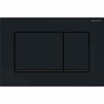 Geberit Sigma Frame & Cistern with Sigma20 Square Flush Plate Black
