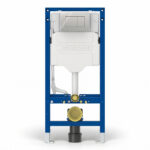 Geberit Sigma Frame & Cistern with Sigma20 Square Flush Plate Chrome