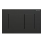 Geberit Sigma Slimline 8cm Frame & Sigma40 Square Flush Plate Brushed Black Chrome